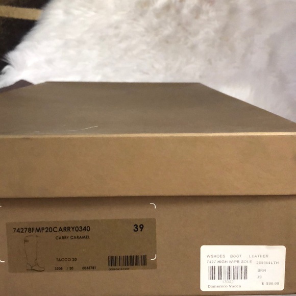 🌺Domenico Vacca high leather boots size 39 - Picture 4 of 4